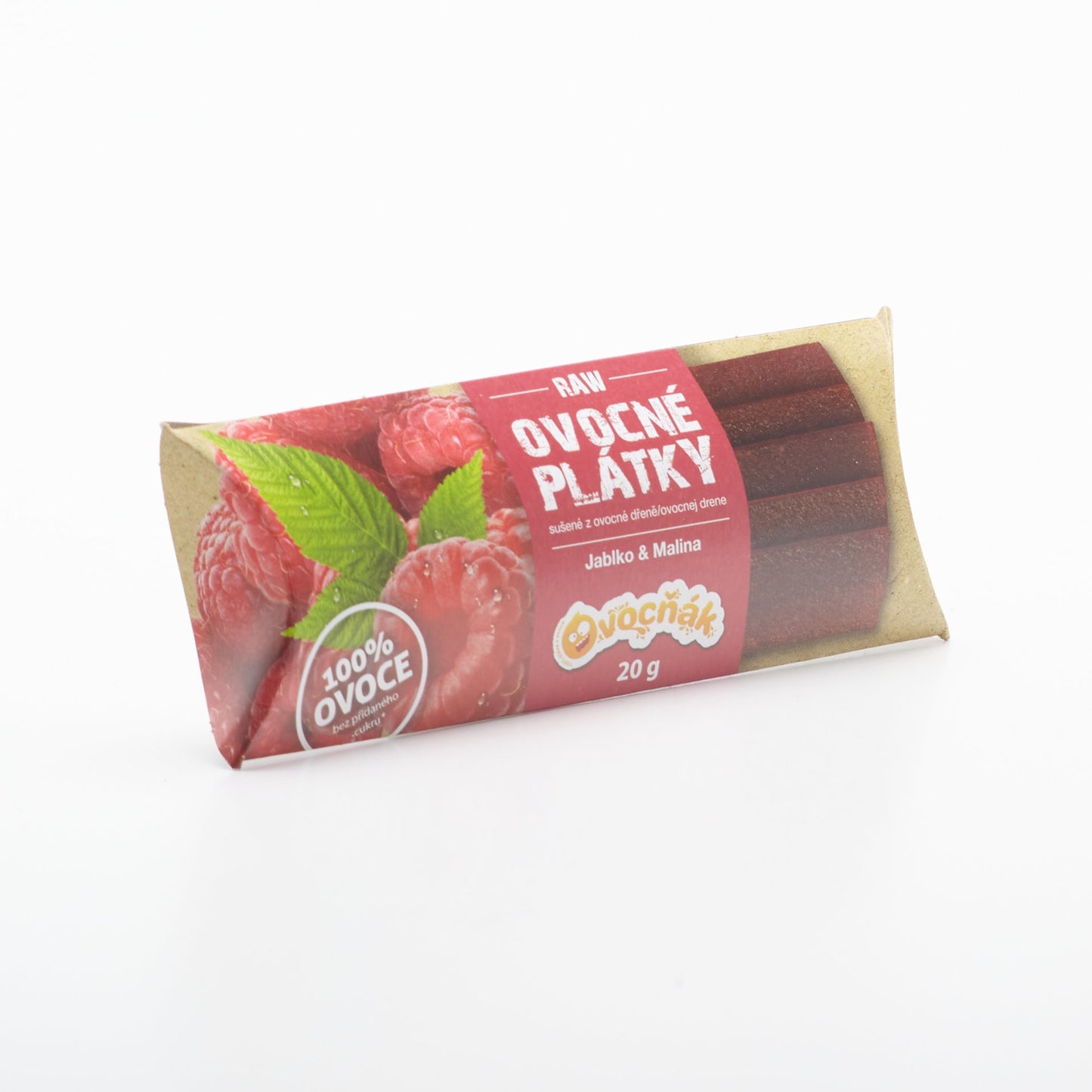 Ovocňák plátky 100% jablko malina 20g.