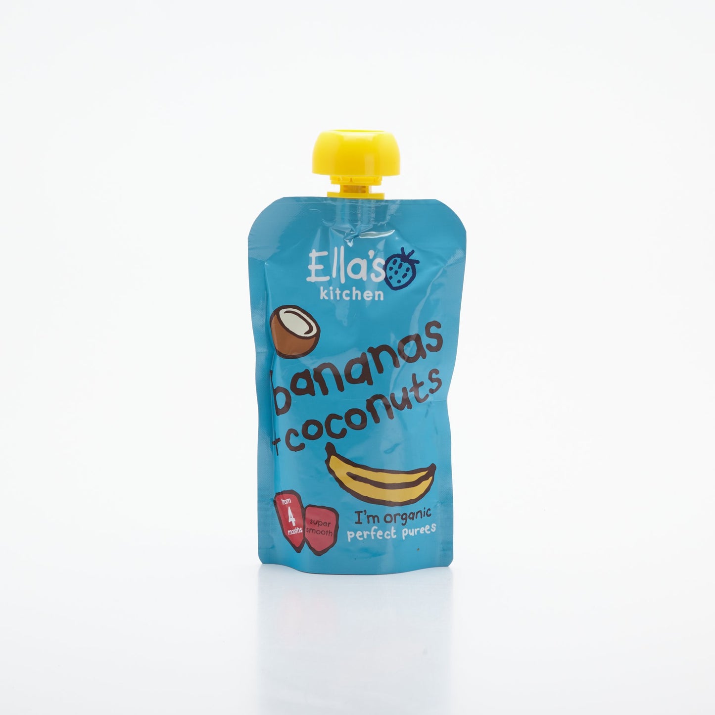 BIO Ovocné pyré banány a kokos 120g.