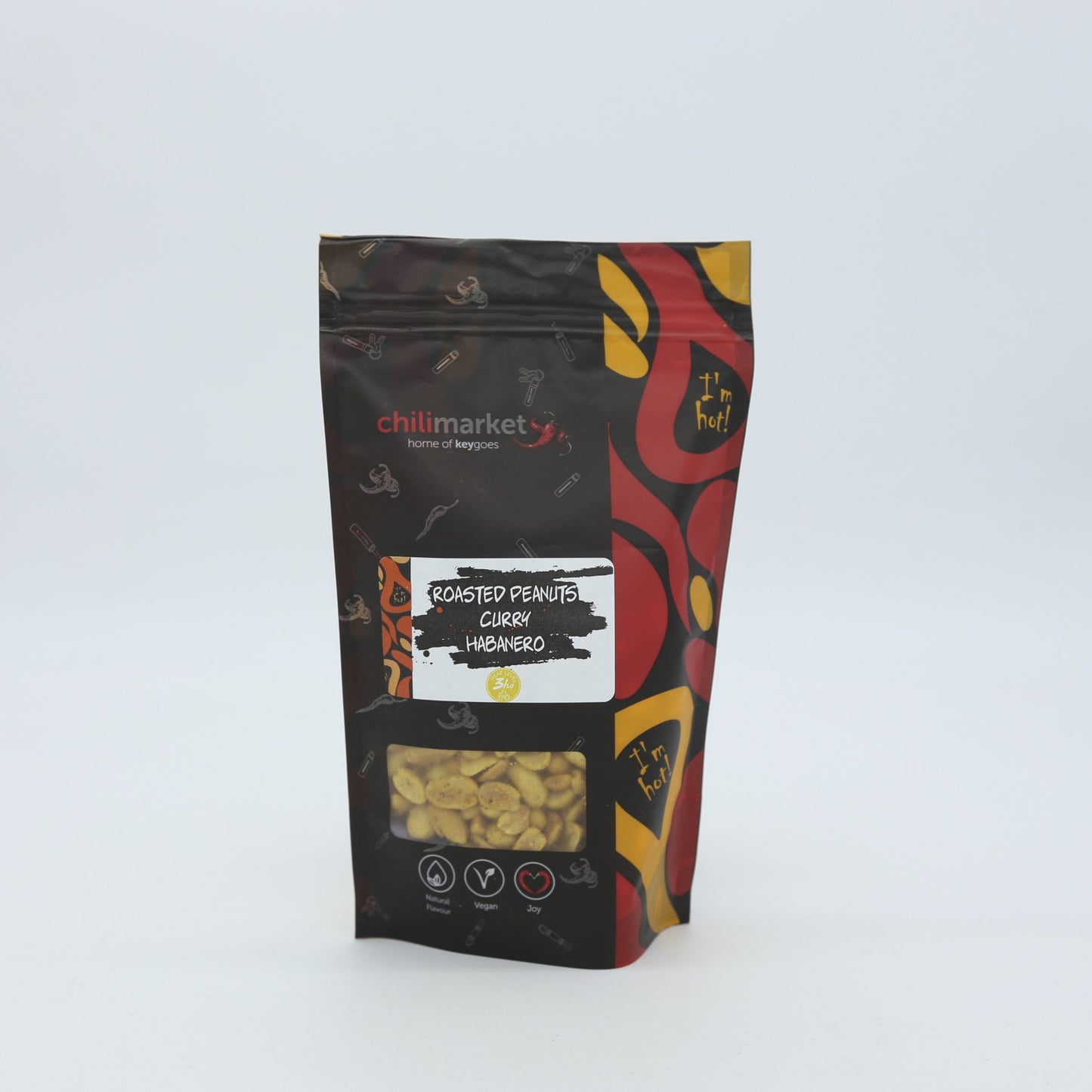 Pálivé arašidy Curry Habanero 150g.