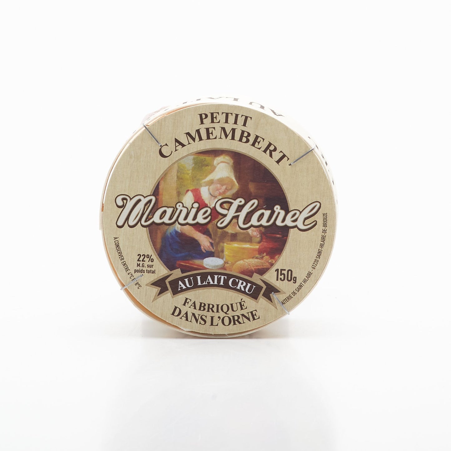 Petit camembert marie harel beige 150g.