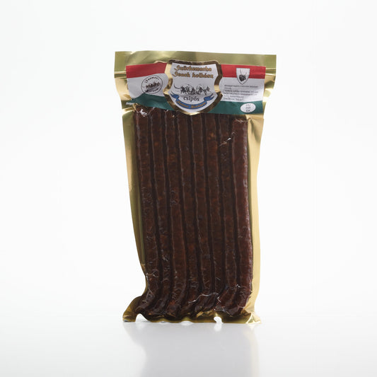 Pikantné snack klobásky zo sivého vola. 100g