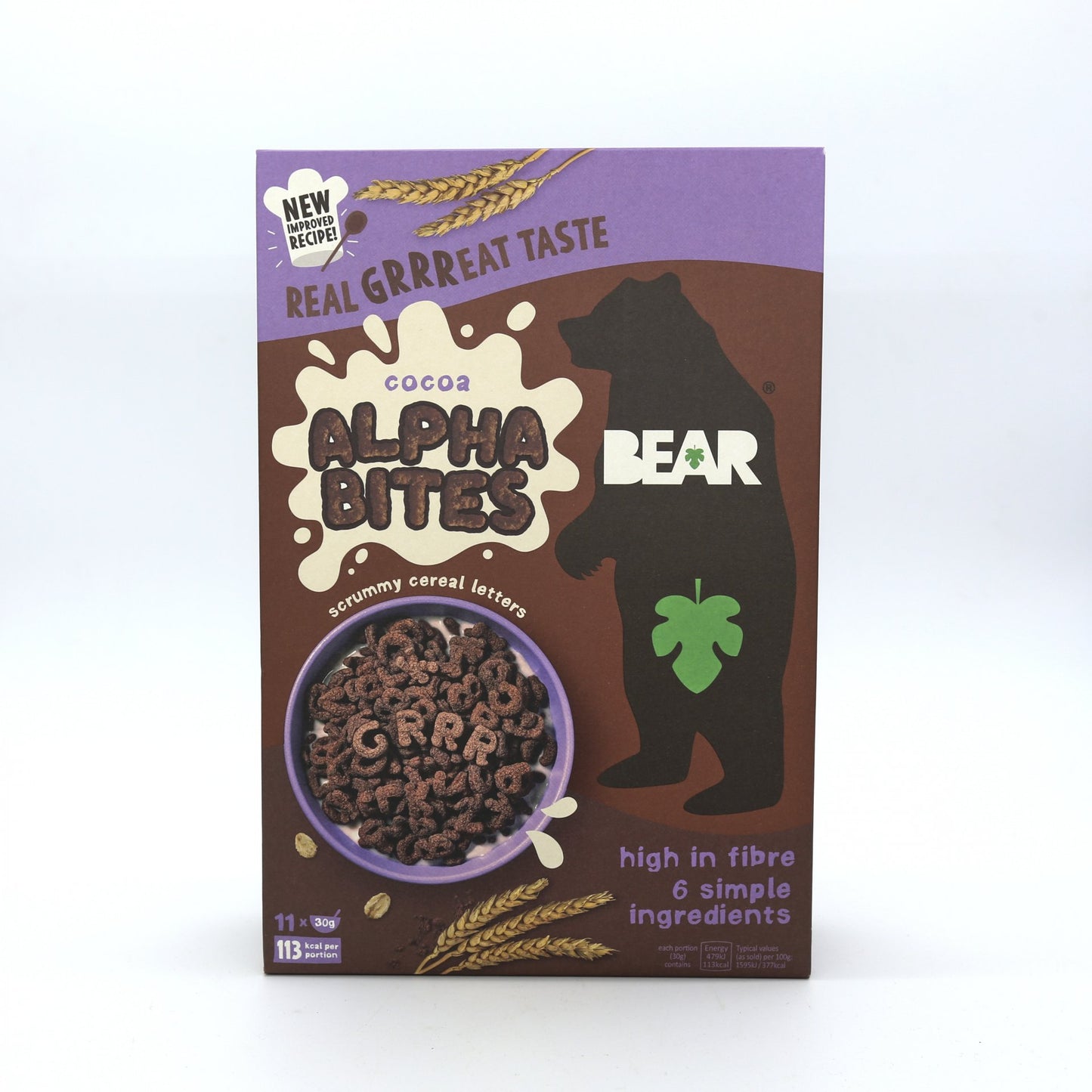 Písmenkové bites kakaové 350g.