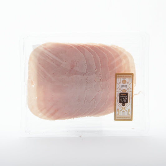 Remeselná šunka z morčacích pŕs plátky. 100g