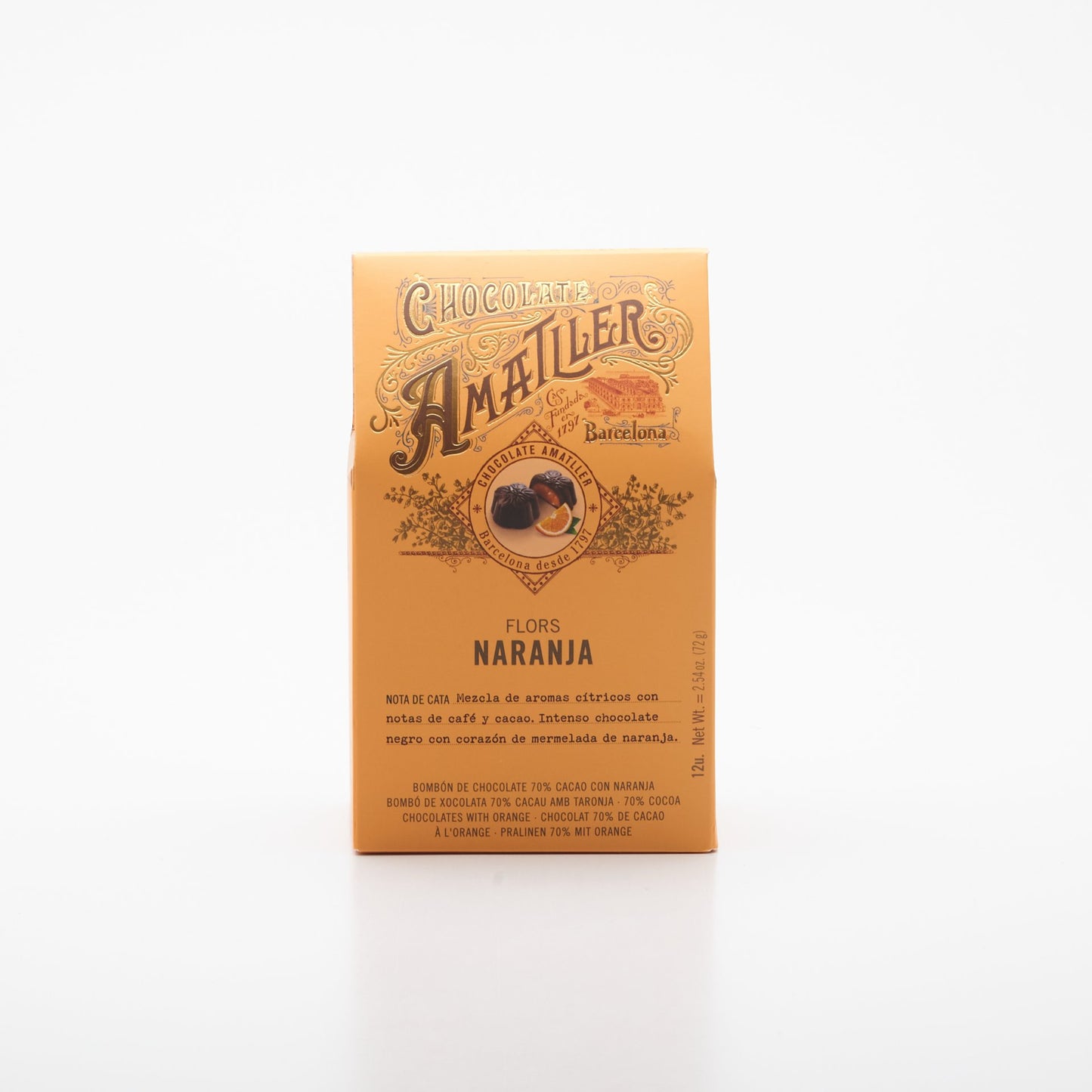 Pomarančové pralinky 72g.