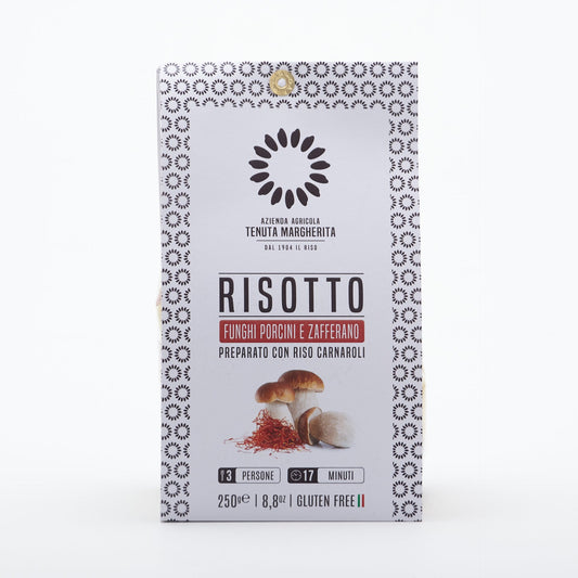 Rizoto carnaroli hríby a šafrán 250g.