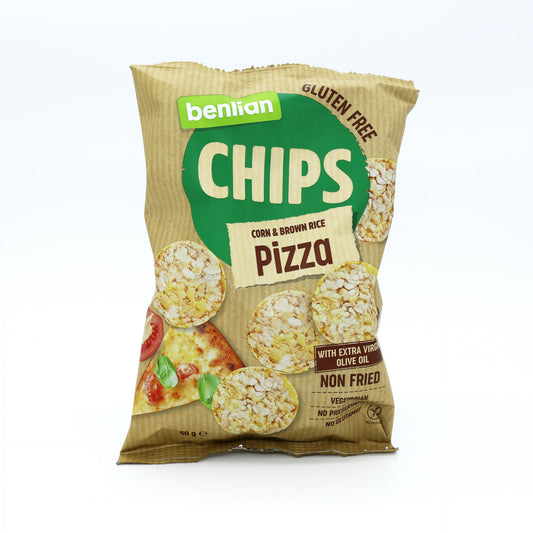 Ryžovo kukuričné chipsy pizza 50g.