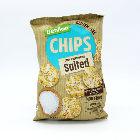Ryžovo kukuričné chipsy slané 50g.