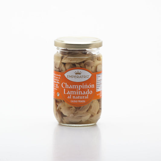 Šampiňóny plátky natural 340g.