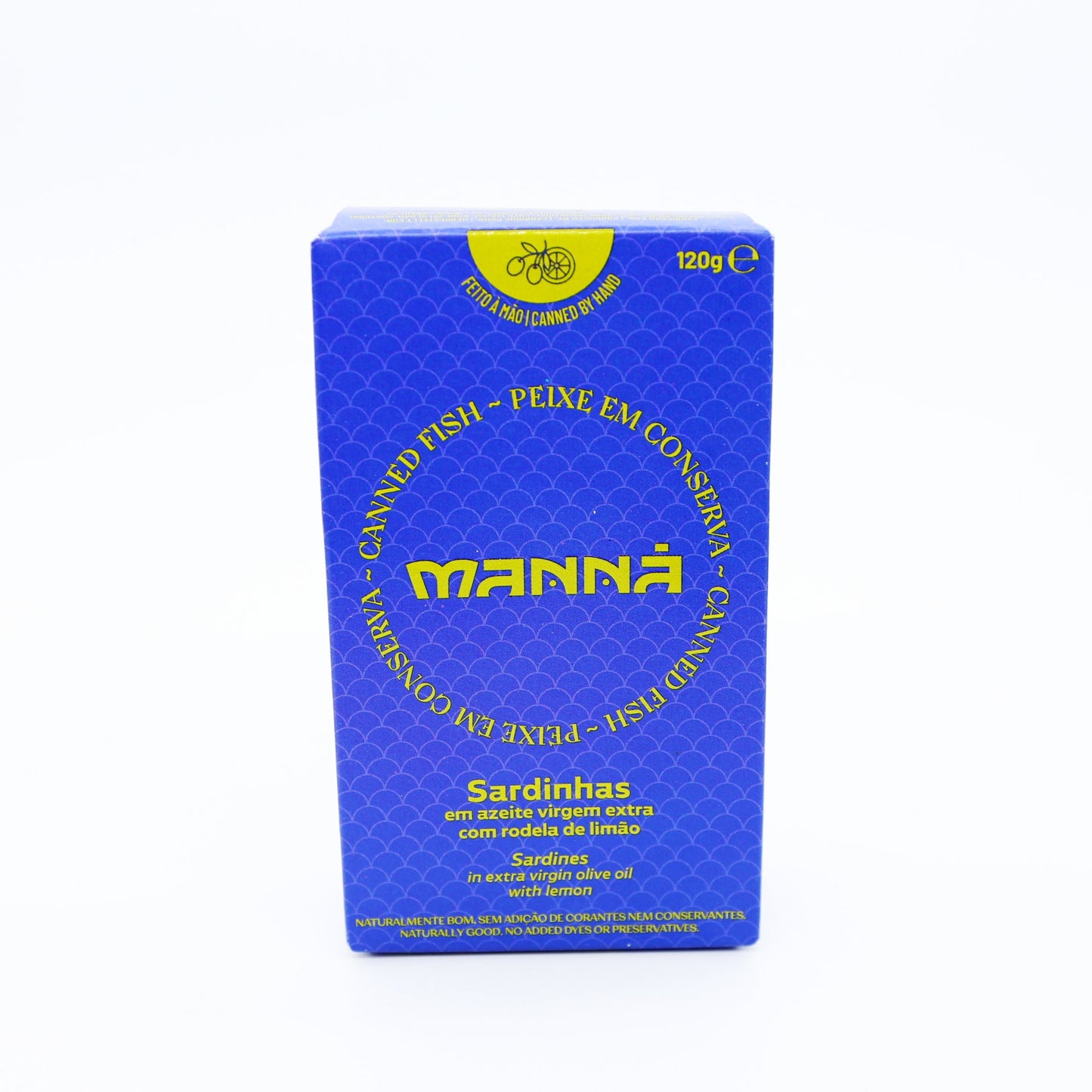 Sardinky v olivovom oleji a citrón 120g.
