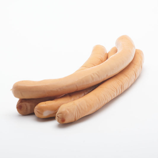 Remeselné bravčové párky 85 %. 100g