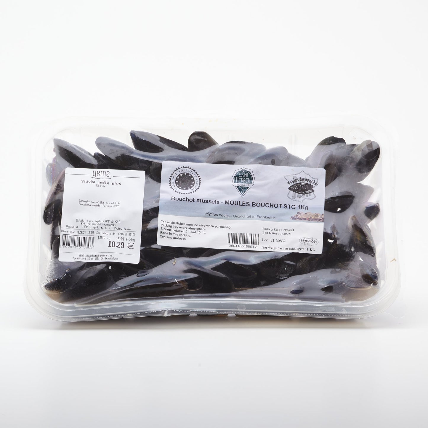 Slávka jedlá živá. 100g