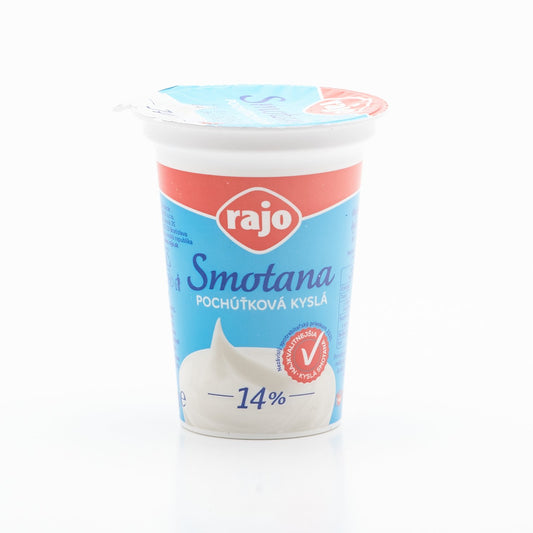 Smotana kyslá 14% 180g.