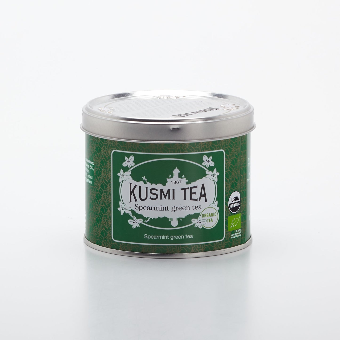 Kusmi BIO Spearmint green plechovka 100g.