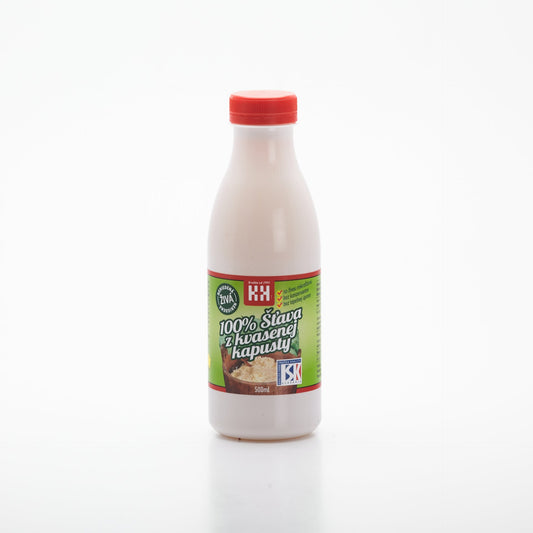 Šťava z kvasenej kapusty 500ml.