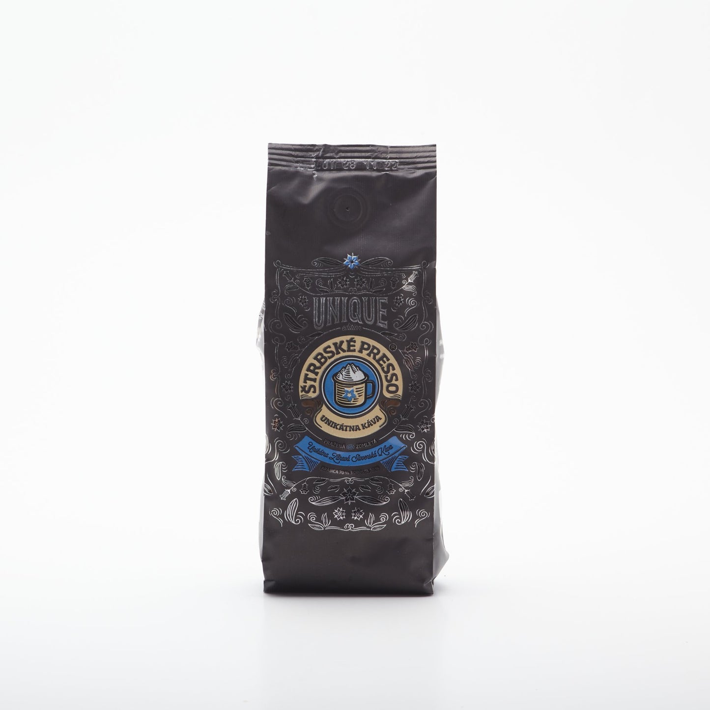 Štrbské Presso Unique BLUE Mletá 250g.