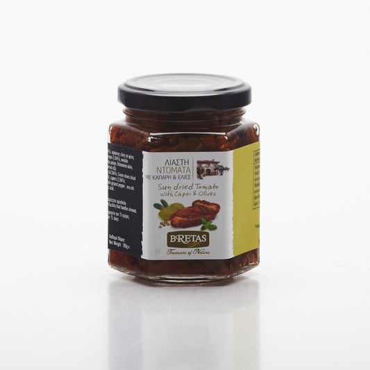 Sušené paradajky olivy a kapary 180g.