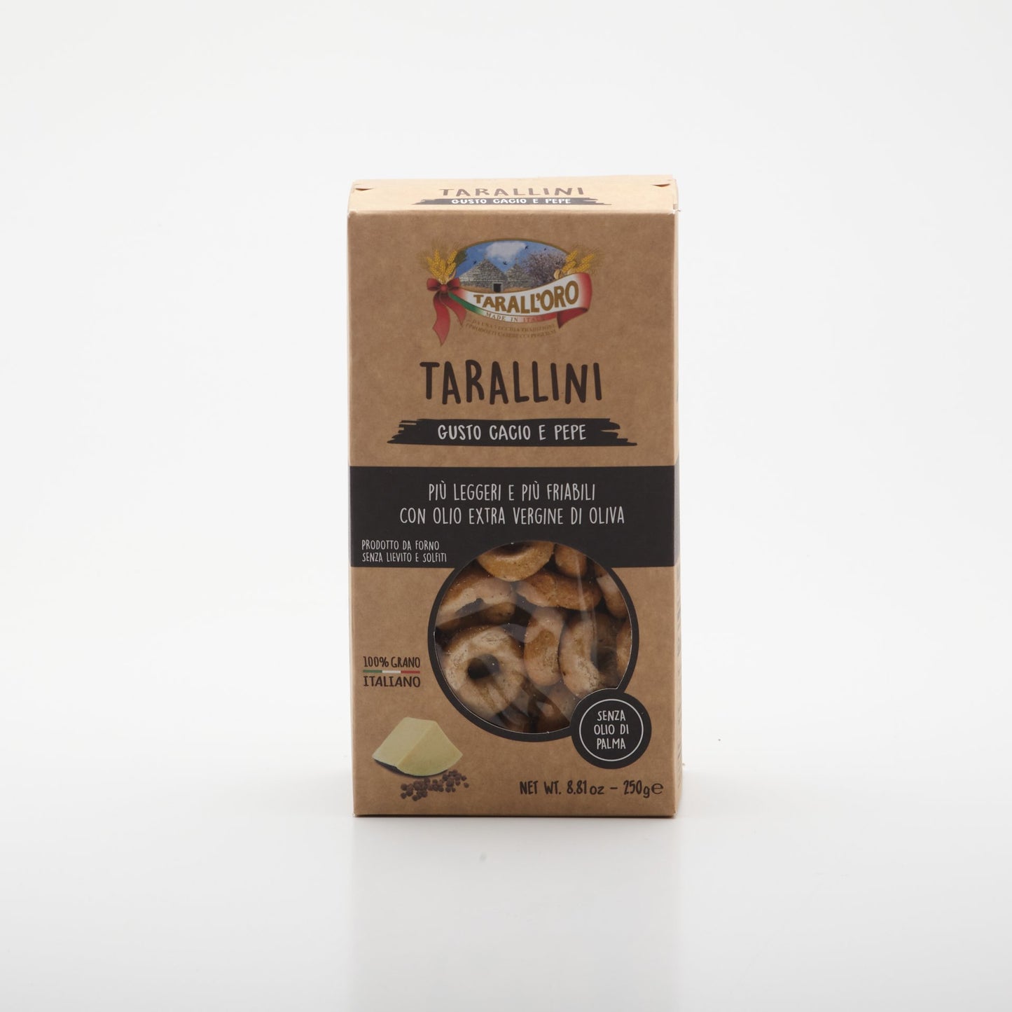 Tarallini Cacio e Pepe 250g.
