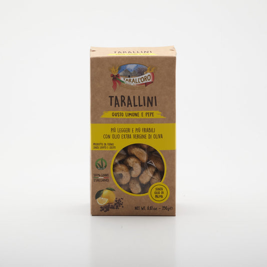 Tarallini Limone e Pepe 250g.