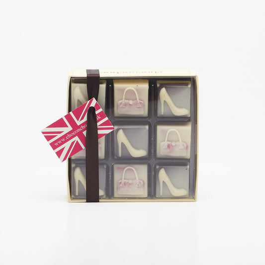 Topánky a kabelky z čokolády 95g.