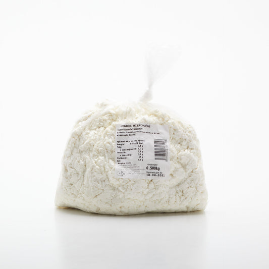 Tvaroh jemne hrudkovaný v sáčku 500g.