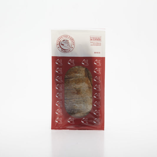 Údený pstruh s kožou. 100g