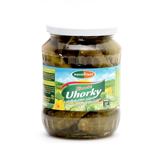 Uhorky 7-9cm bez prídavku cukru 660g.