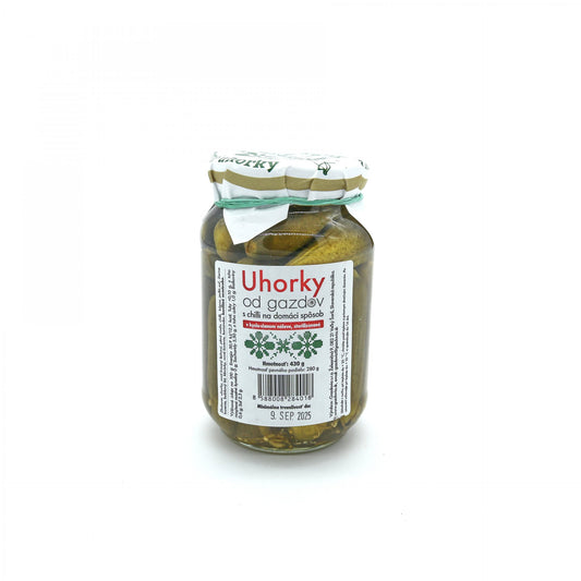 Uhorky s chilli od gazdov 430g.