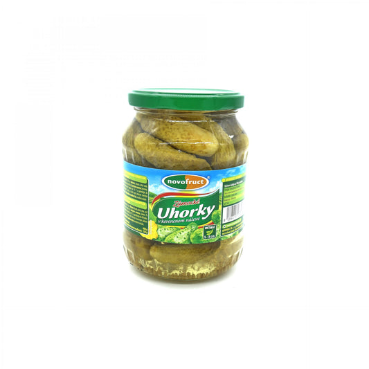 Uhorky v korenenom náleve 5-8cm 660g.