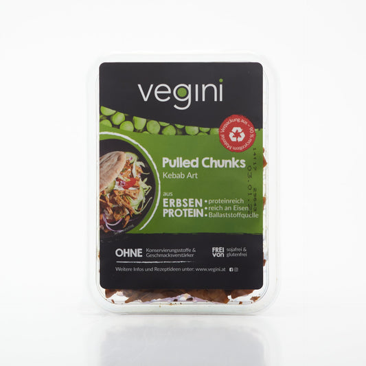 Vegini Pulled Chunks Kebab Style 140g.