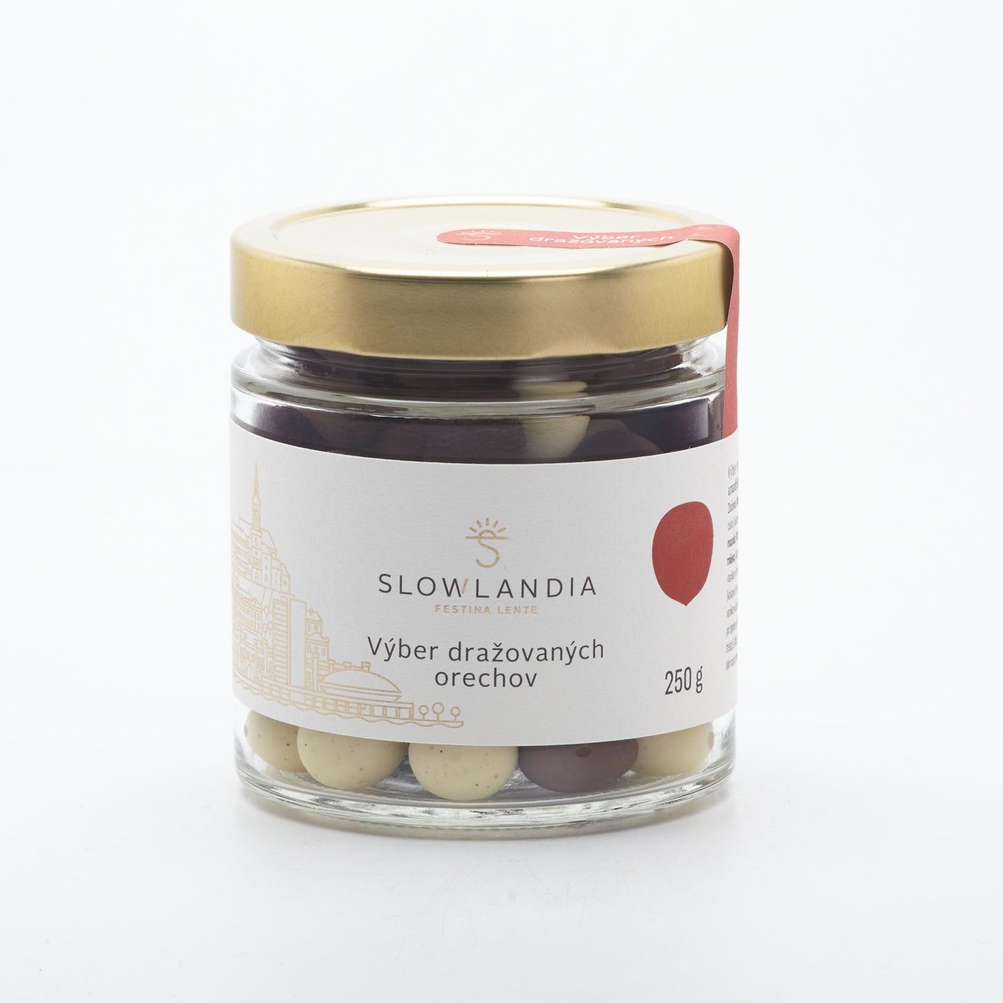 Výber dražovaných orechov 250g.