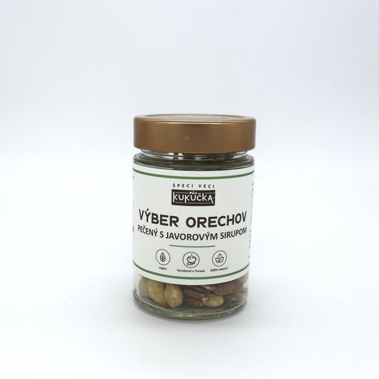 Výber orechov s javorovým sirupom 150g.