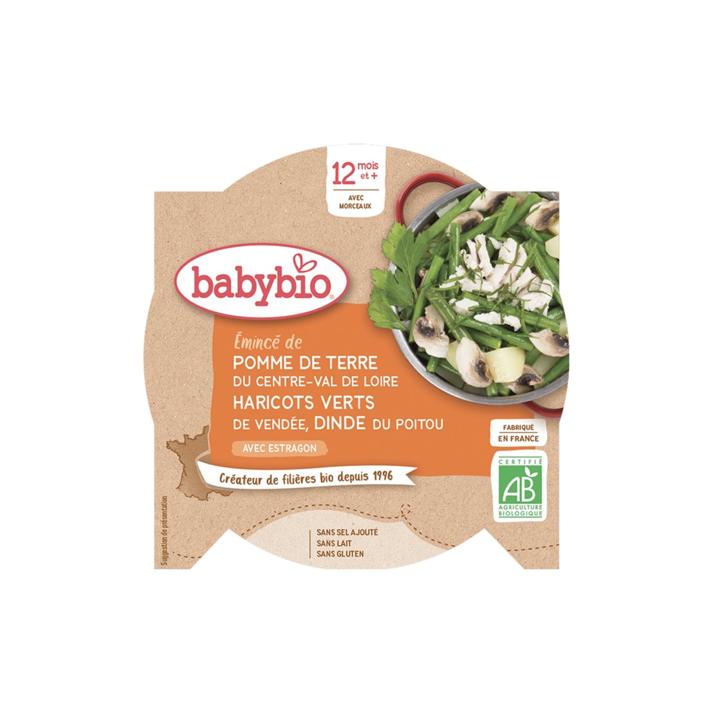 Zemiaky a fazuľky s morčacími plátk.230g.