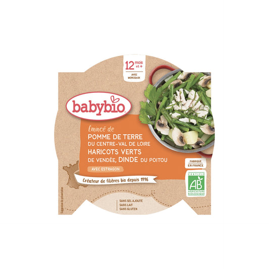 Zemiaky a fazuľky s morčacími plátk.230g.