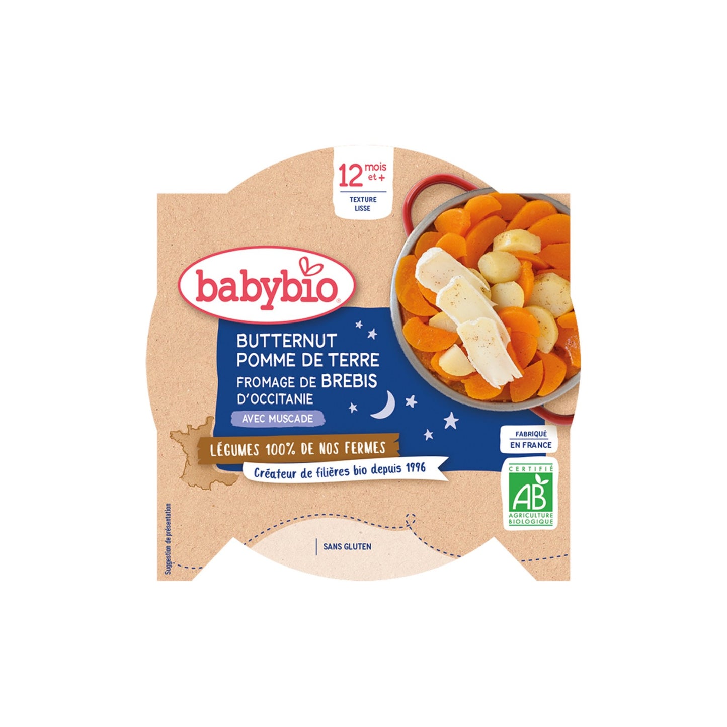 Zemiaky,maslová tekvica,ovčí syr 230g.