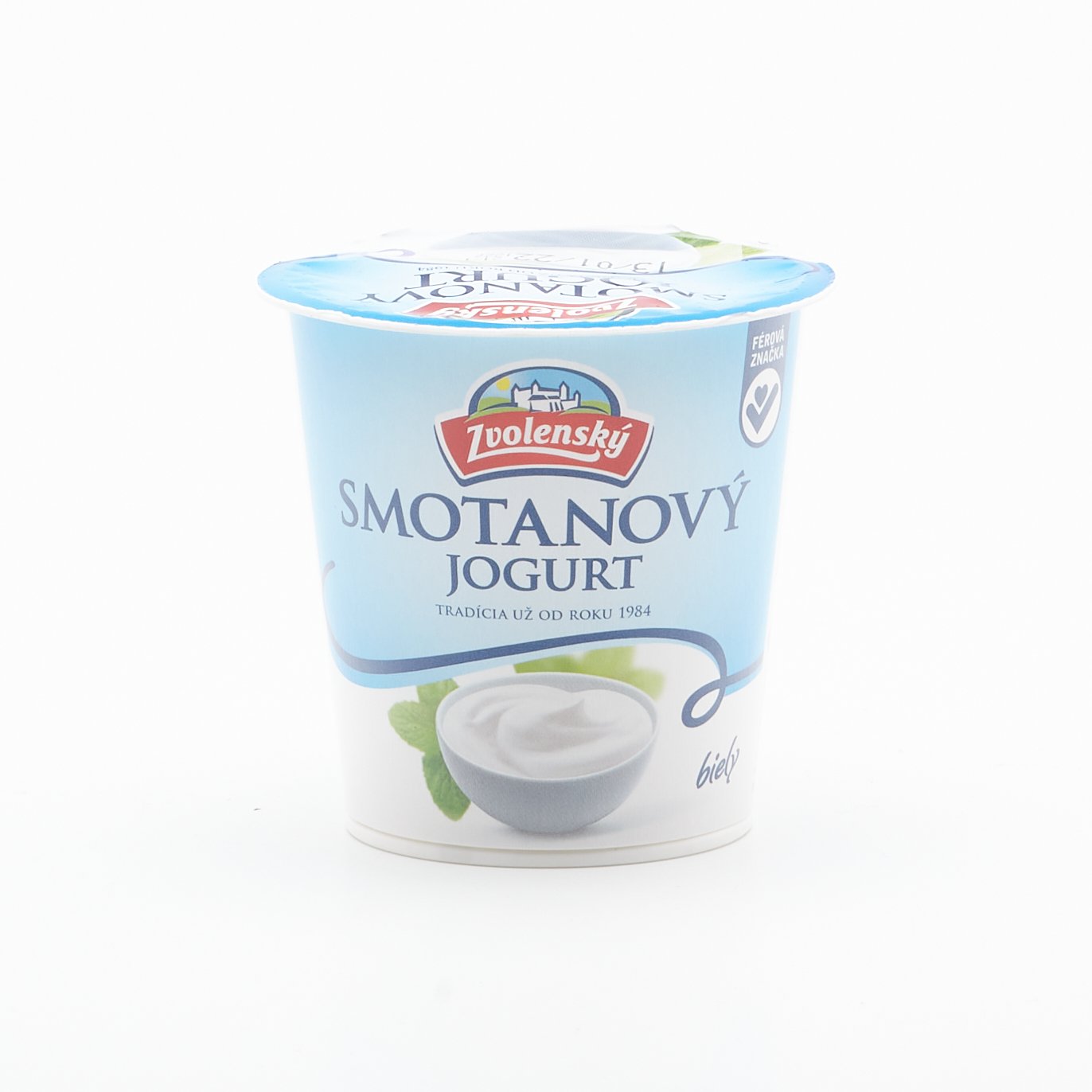 Zvolenský smotanový jogurt biely 145g.